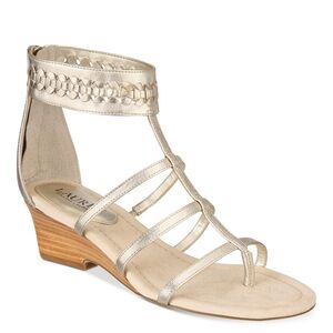 Lauren Ralph Lauren Miera Gold Gladiator Sandals Size 9 m